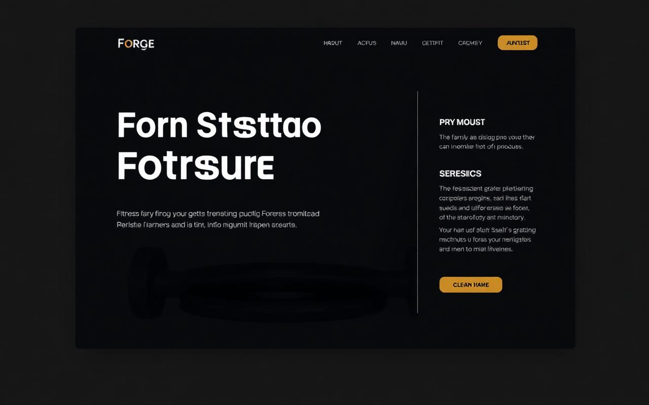 Forge Studio website mockup